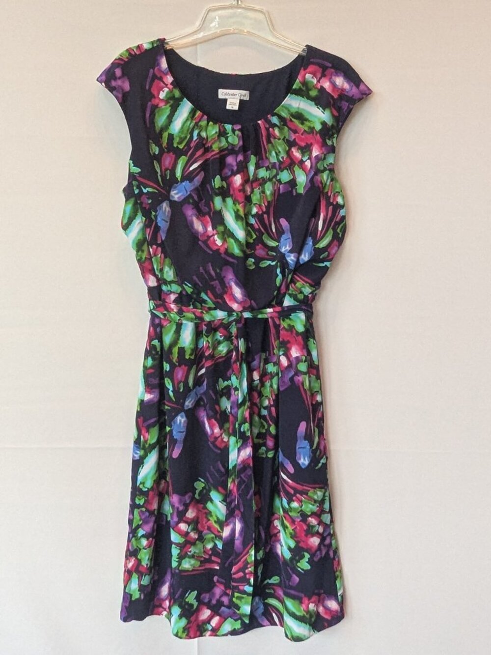Coldwater Creek Vibrant Floral A-line Dress